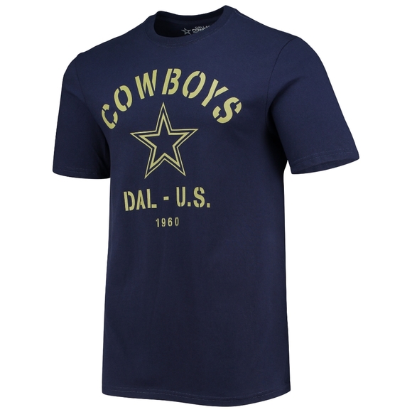 DALLAS COWBOYS Men's "DENNIS" Military T-Shirt (L, XL, 2XL,3XL) - Picture 6 of 7